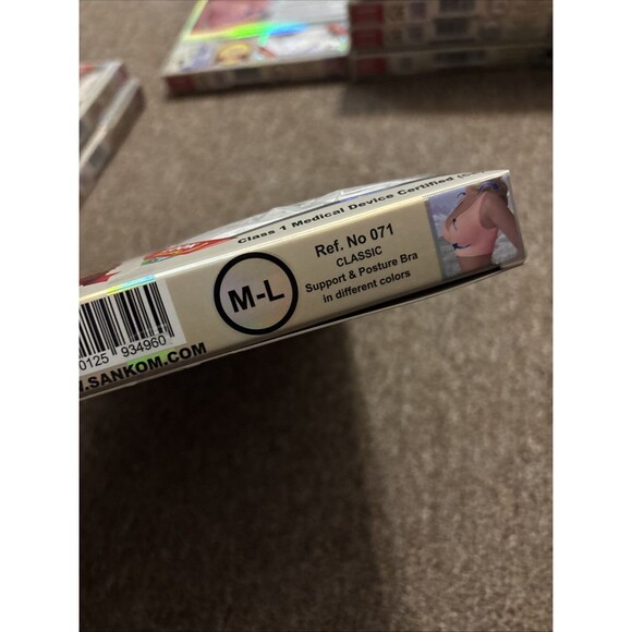 Sankom Compression Shapewear Posture Correcting Classic Bra, White M/L, NWT - Picture 9 of 9